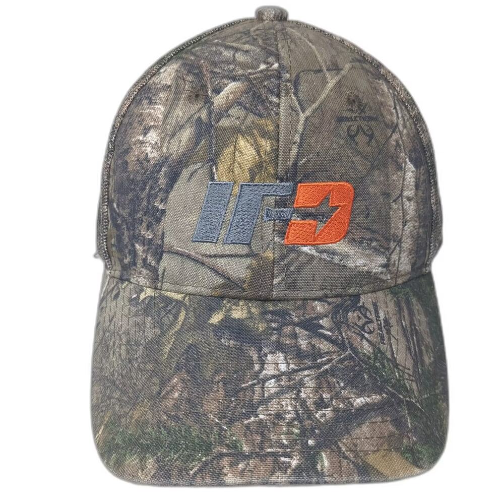 ATC Baseball Cap Brown Orange Realtree Mesh IF7 Embroidered Strapback Hat OS